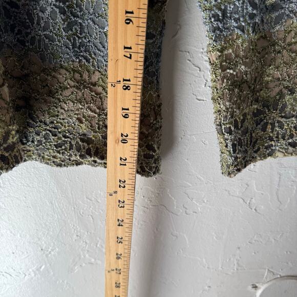 Star CCC Y2k Size Large Green Blue Floral Earth Funky Round Neck Top‎ - Picture 7 of 8